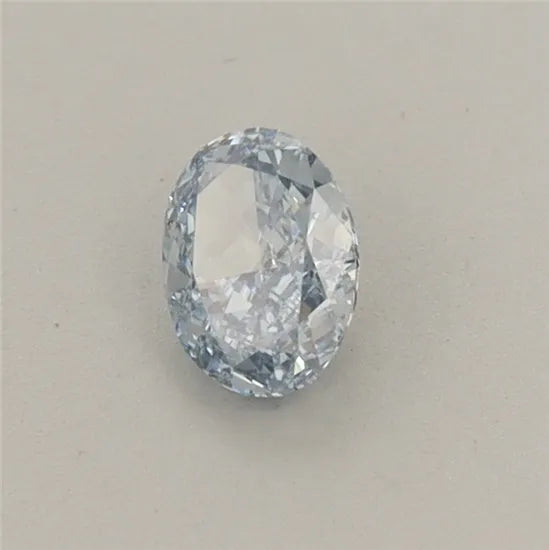 0.35ct Oval Lab Grown Diamond (Colour Fancy Vivid Blue, Clarity VVS2, IGI Certified)