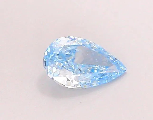 0.44ct Pear Lab Grown Diamond (Colour Fancy Vivid Blue, Clarity VVS2, IGI Certified)