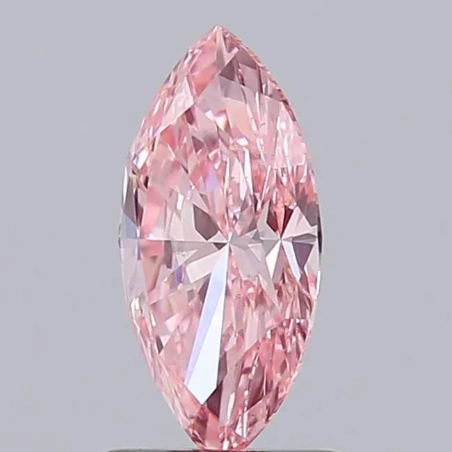 1.00ct Marquise Lab Grown Diamond (Colour Fancy Vivid Pink, Clarity VS2, IGI Certified)