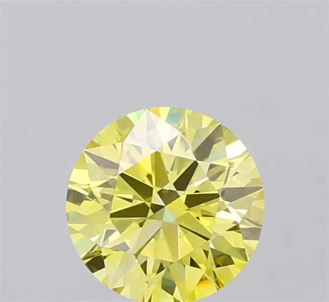 1.01ct Round Lab Grown Diamond (Colour Fancy Intense Yellow, Clarity VVS1, Cut ID, IGI Certified)