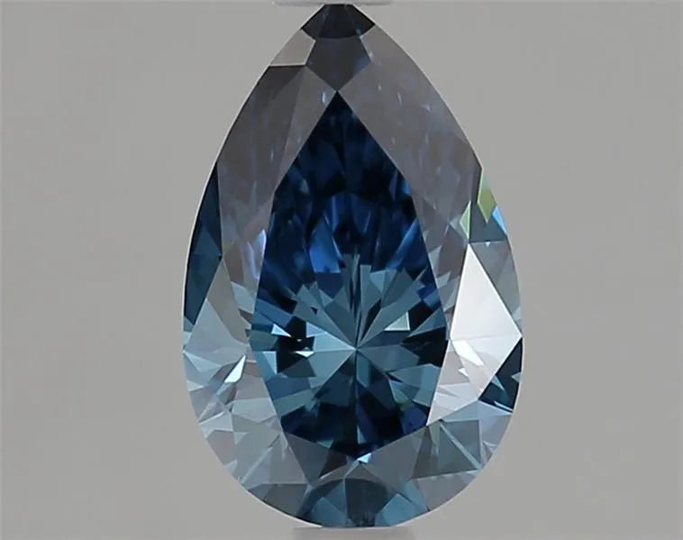 1.05ct Pear Lab Grown Diamond (Colour Fancy Vivid Blue, Clarity VVS2, IGI Certified)