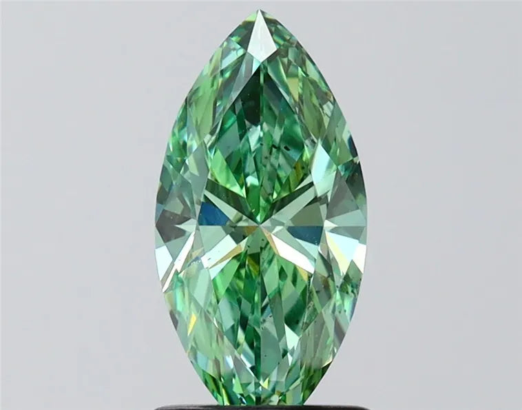 1.22ct Marquise Lab Grown Diamond (Colour Fancy Vivid Green, Clarity VS2, IGI Certified)