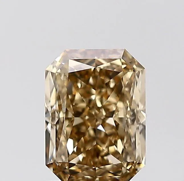 1.33ct Radiant Natural Diamond (Colour Fancy Yellowish Brown, Clarity VS2, GIA Certified)