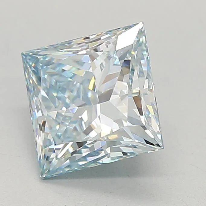 1.50ct Princess Lab Grown Diamond (Colour Fancy Intense Blue, Clarity VVS1, IGI Certified)