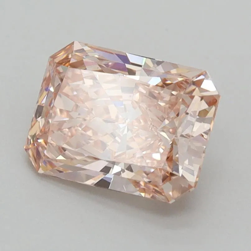 1.58ct Radiant Lab Grown Diamond (Colour Fancy Vivid Pink, Clarity VVS2, IGI Certified)