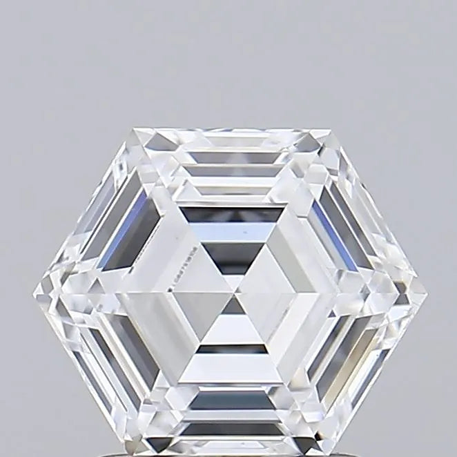 1.65ct Hexagonal Lab Grown Diamond (Colour D, Clarity VS1, IGI Certified)
