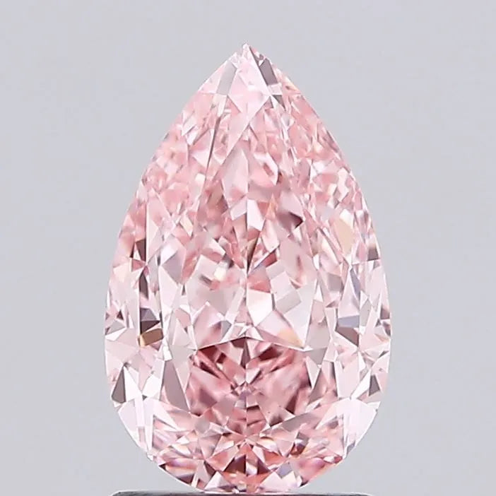 1.93ct Pear Lab Grown Diamond (Colour Fancy Vivid Pink, Clarity VVS2, IGI Certified)