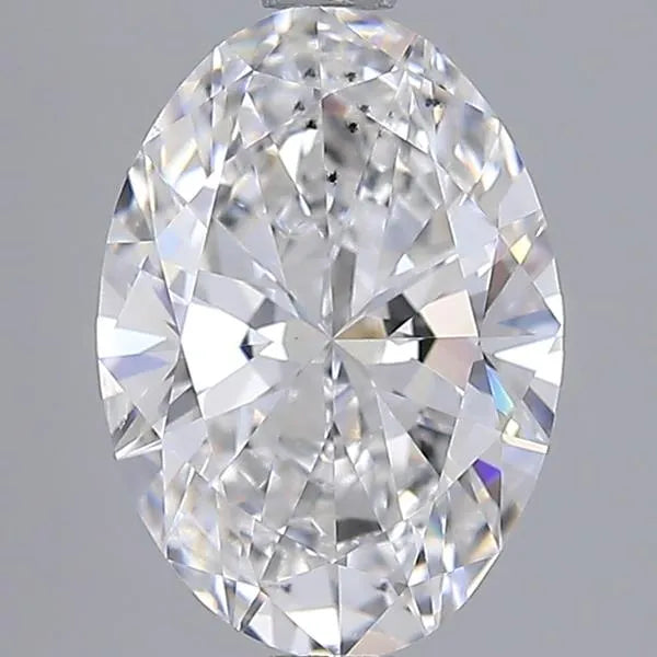 2.00ct Oval Lab Grown Diamond (Colour F, Clarity SI1, IGI Certified)
