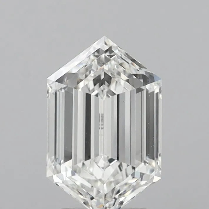 2.05ct Hexagonal Lab Grown Diamond (Colour E, Clarity VS1, IGI Certified)