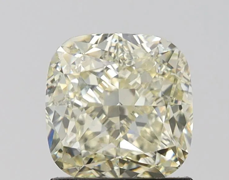 2.07ct Cushion modified Lab Grown Diamond (Colour Fancy Light Yellow, Clarity VVS2, IGI Certified)