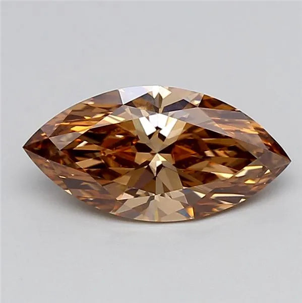 2.07ct Marquise Lab Grown Diamond (Colour Fancy Brown, Clarity VVS2, IGI Certified)