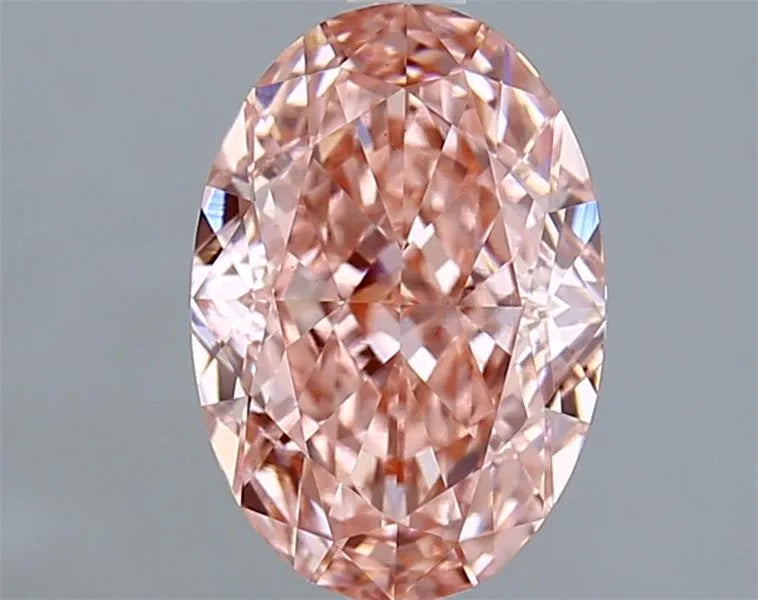 2.10ct Oval Lab Grown Diamond (Colour Fancy Vivid Pink, Clarity VS1, IGI Certified)