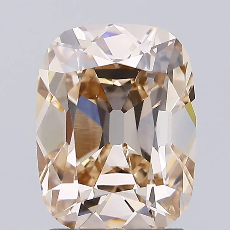 2.21ct Cushion brilliant Lab Grown Diamond (Colour Very Light Yellowish Brown, Clarity VS1, IGI Certified)