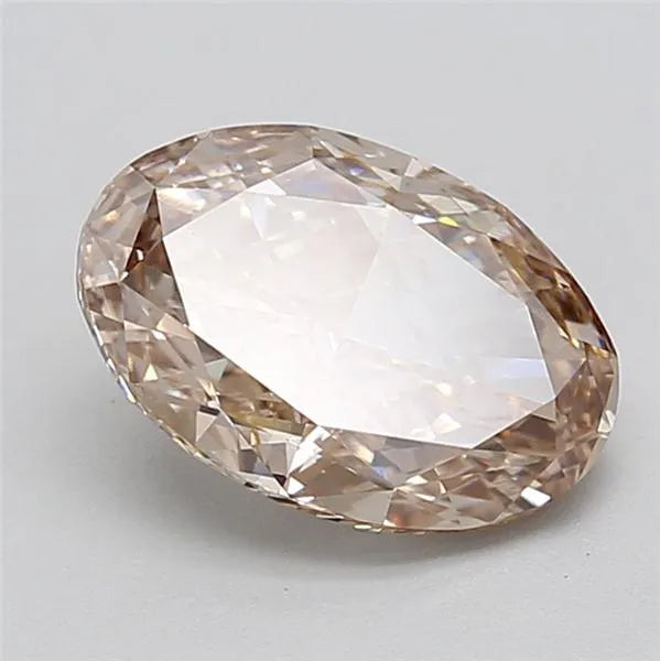 2.42ct Oval Lab Grown Diamond (Colour Fancy Brown, Clarity VVS2, IGI Certified)