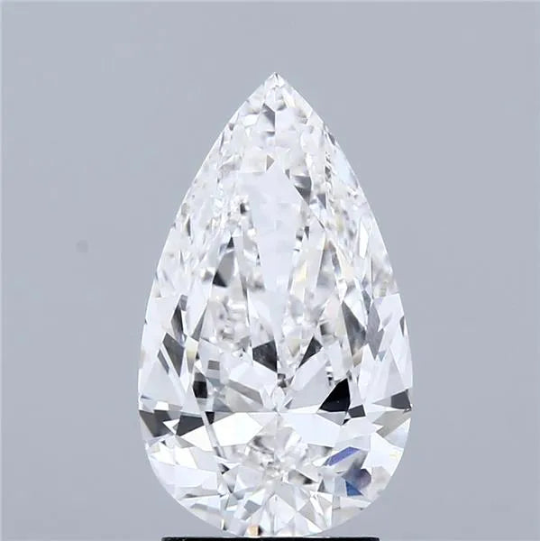 2.50ct Pear Lab Grown Diamond (Colour F, Clarity VVS2, IGI Certified)