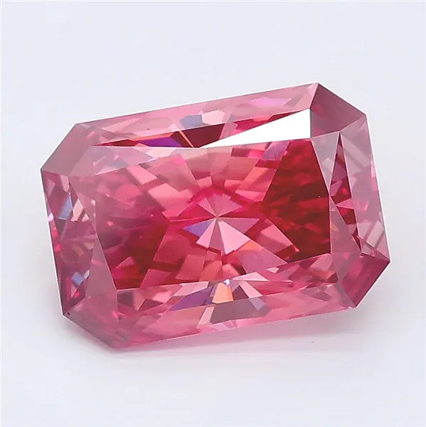 2.57ct Radiant Lab Grown Diamond (Colour Fancy Deep Pink, Clarity VS2, IGI Certified)