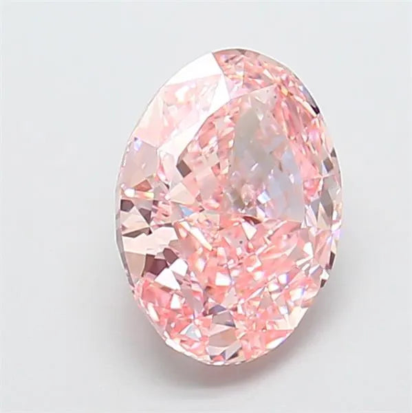 3.00ct Oval Lab Grown Diamond (Colour Fancy Vivid Pink, Clarity VS1, IGI Certified)