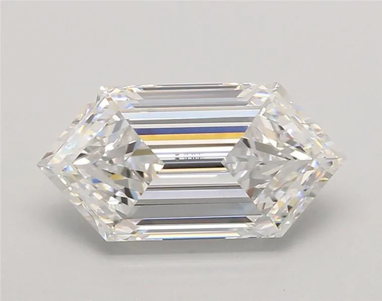 3.02ct Hexagonal Lab Grown Diamond (Colour D, Clarity VVS1, IGI Certified)