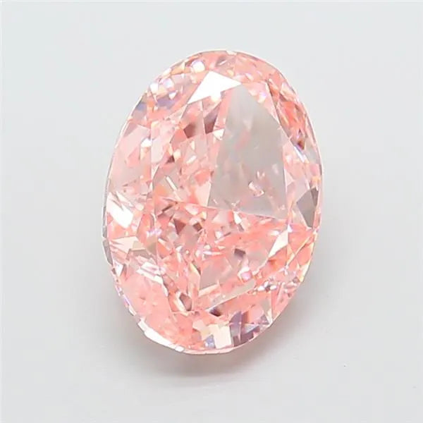 3.03ct Oval Lab Grown Diamond (Colour Fancy Vivid Pink, Clarity VS1, IGI Certified)