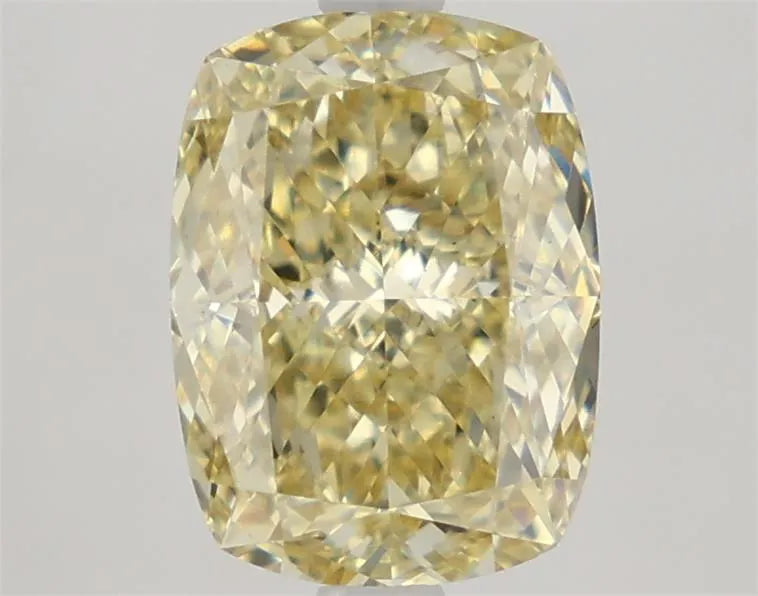 3.08ct Cushion modified Lab Grown Diamond (Colour Fancy Yellow, Clarity VS1, IGI Certified)