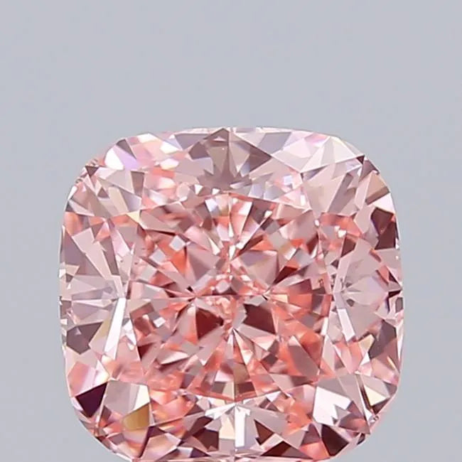 3.51ct Cushion modified Lab Grown Diamond (Colour Fancy Vivid Pink, Clarity VS1, IGI Certified)