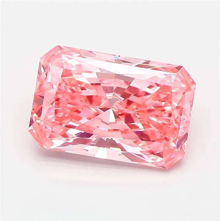 3.53ct Radiant Lab Grown Diamond (Colour Fancy Vivid Pink, Clarity VVS1, IGI Certified)