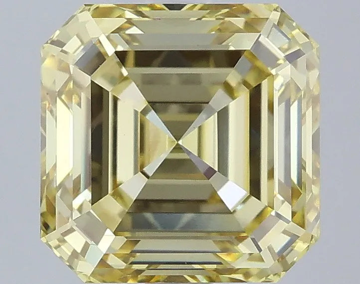 3.54ct Asscher Lab Grown Diamond (Colour Fancy Yellow, Clarity VS1, IGI Certified)