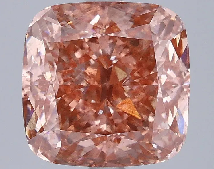 3.81ct Cushion modified Lab Grown Diamond (Colour Fancy Vivid Pink, Clarity SI1, IGI Certified)
