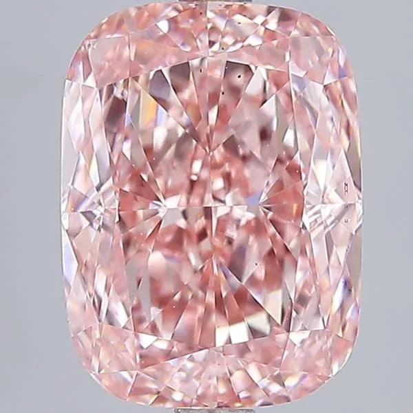 4.04ct Cushion modified Lab Grown Diamond (Colour Fancy Vivid Pink, Clarity VS2, IGI Certified)