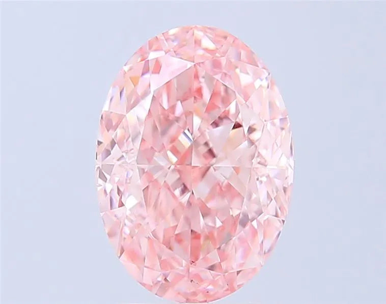 4.50ct Oval Lab Grown Diamond (Colour Fancy Vivid Pink, Clarity VS1, IGI Certified)