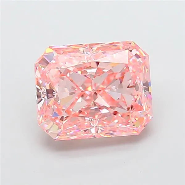 4.56ct Radiant Lab Grown Diamond (Colour Fancy Vivid Pink, Clarity VS1, IGI Certified)