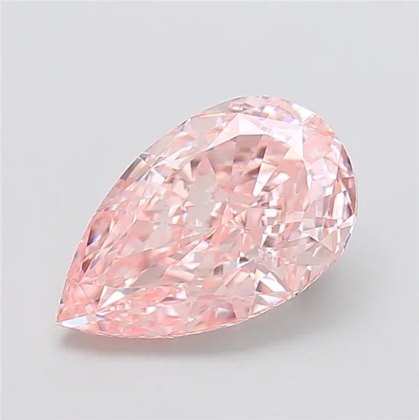 5.03ct Pear Lab Grown Diamond (Colour Fancy Intense Pink, Clarity VVS2, IGI Certified)
