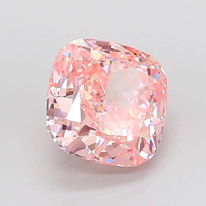 5.06ct Cushion modified Lab Grown Diamond (Colour Fancy Vivid Pink, Clarity VS1, IGI Certified)