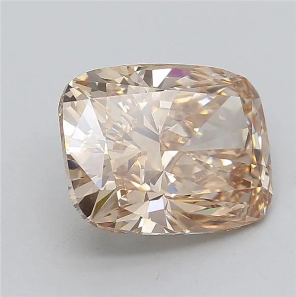 6.52ct Cushion modified Lab Grown Diamond (Colour Fancy Light Brown, Clarity VS1, IGI Certified)