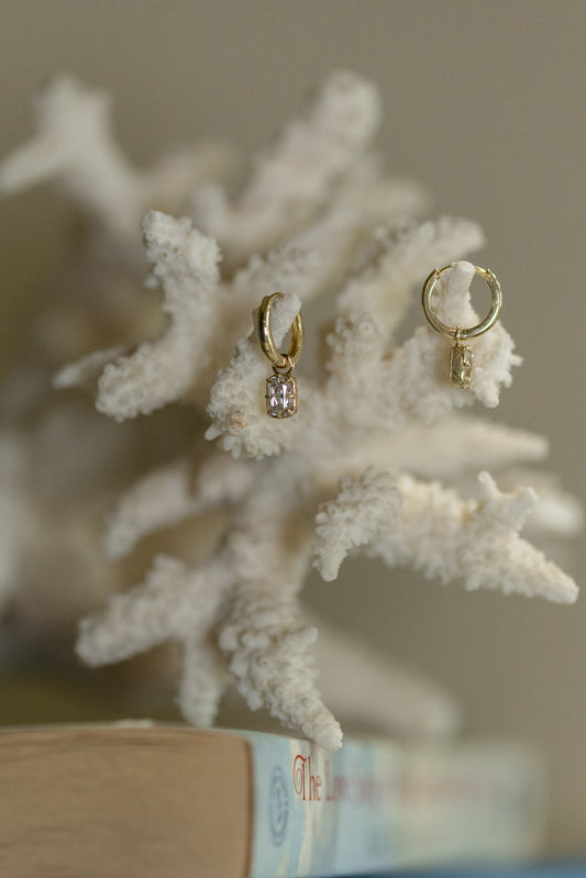 1.01ct Natural Old Mine Cut Diamond Drop Earrings – Libby