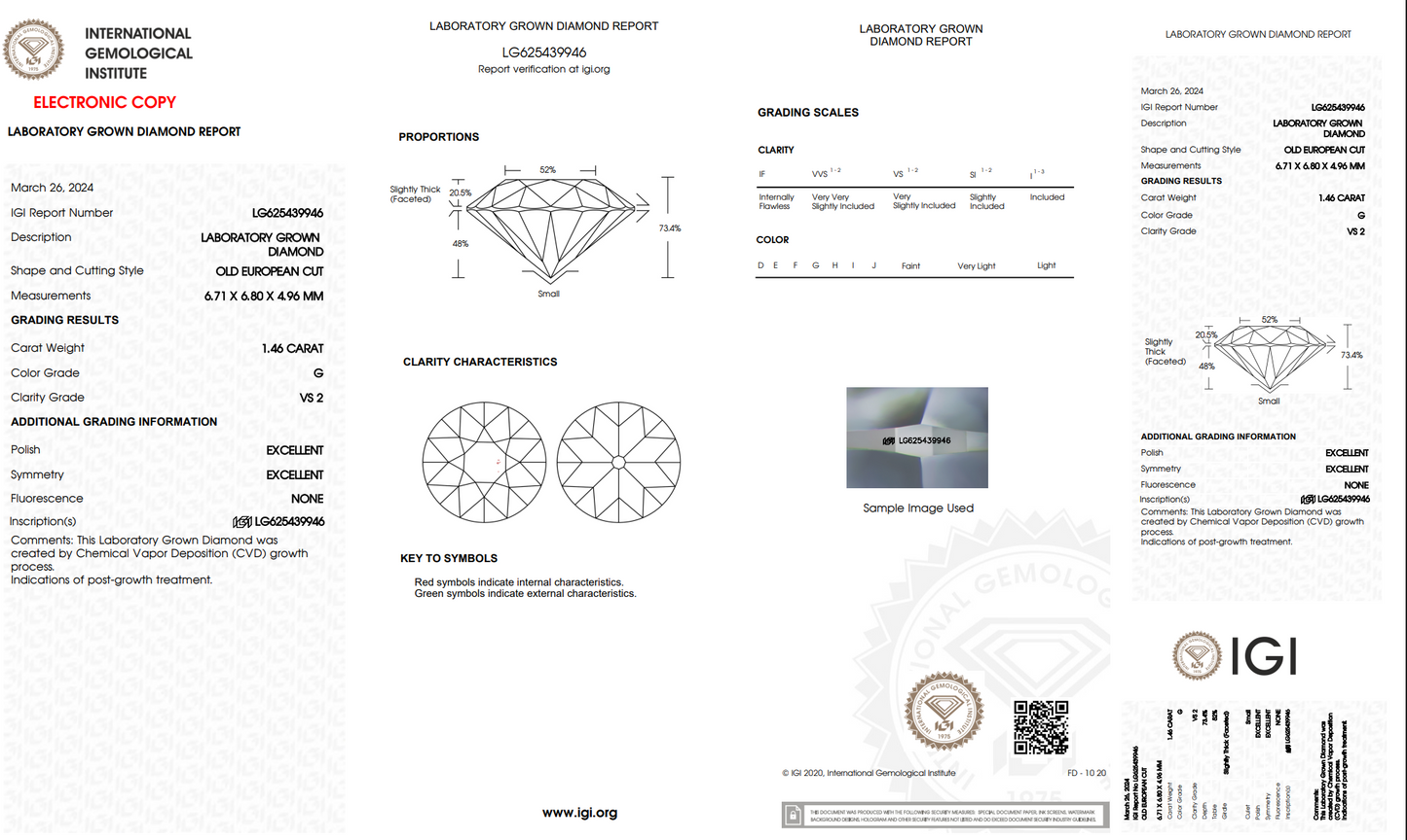 The Stone Archive · 1.46ct G VS2 Old European Cut Lab-Grown Diamond