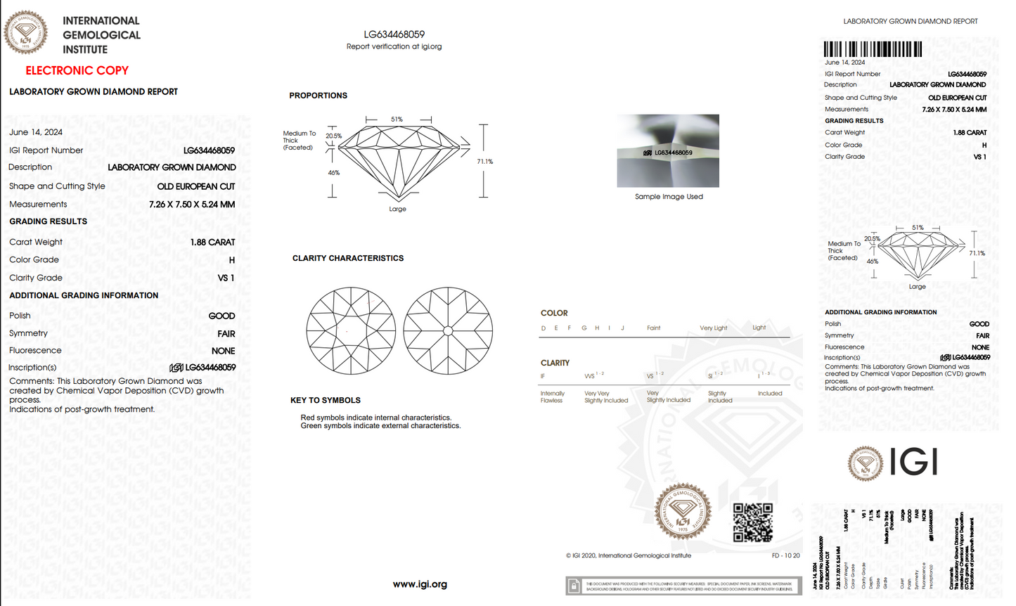 The Stone Archive · 1.88ct H VS1 Old European Cut Lab-Grown Diamond