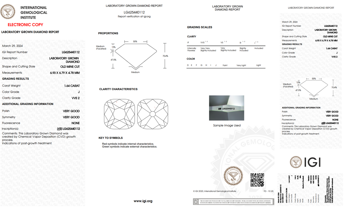 The Stone Archive · 1.64ct J VVS2 Old Mine Cut Lab-Grown Diamond