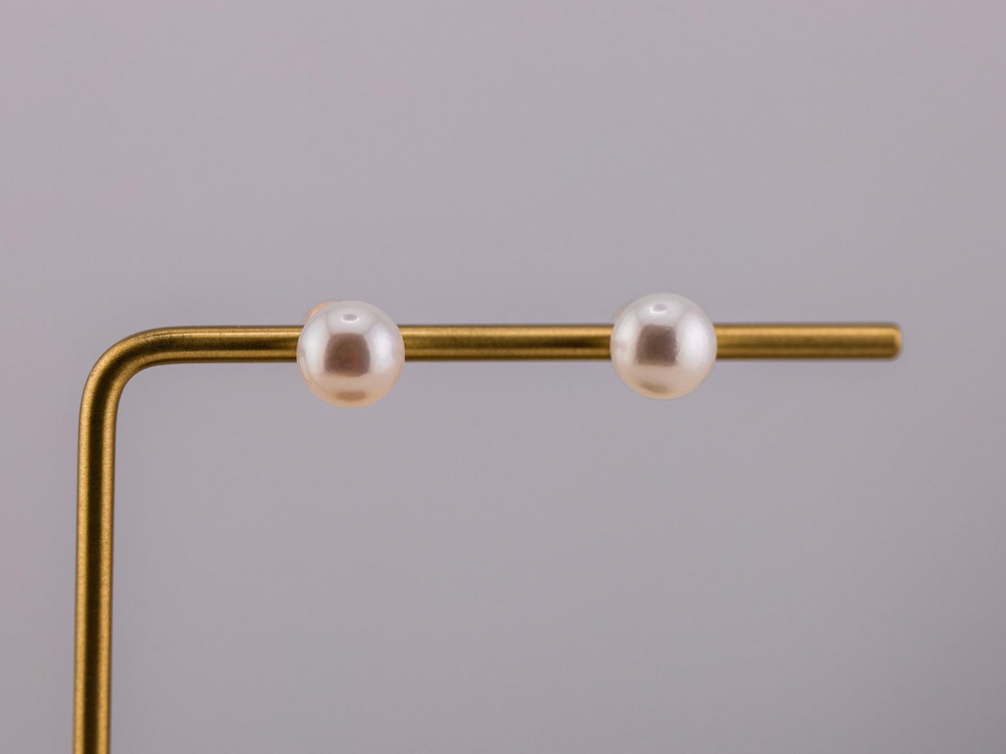 Vintage Pearl earrings vintage pearl stud earrings 14k solid gold cultured pearl earrings