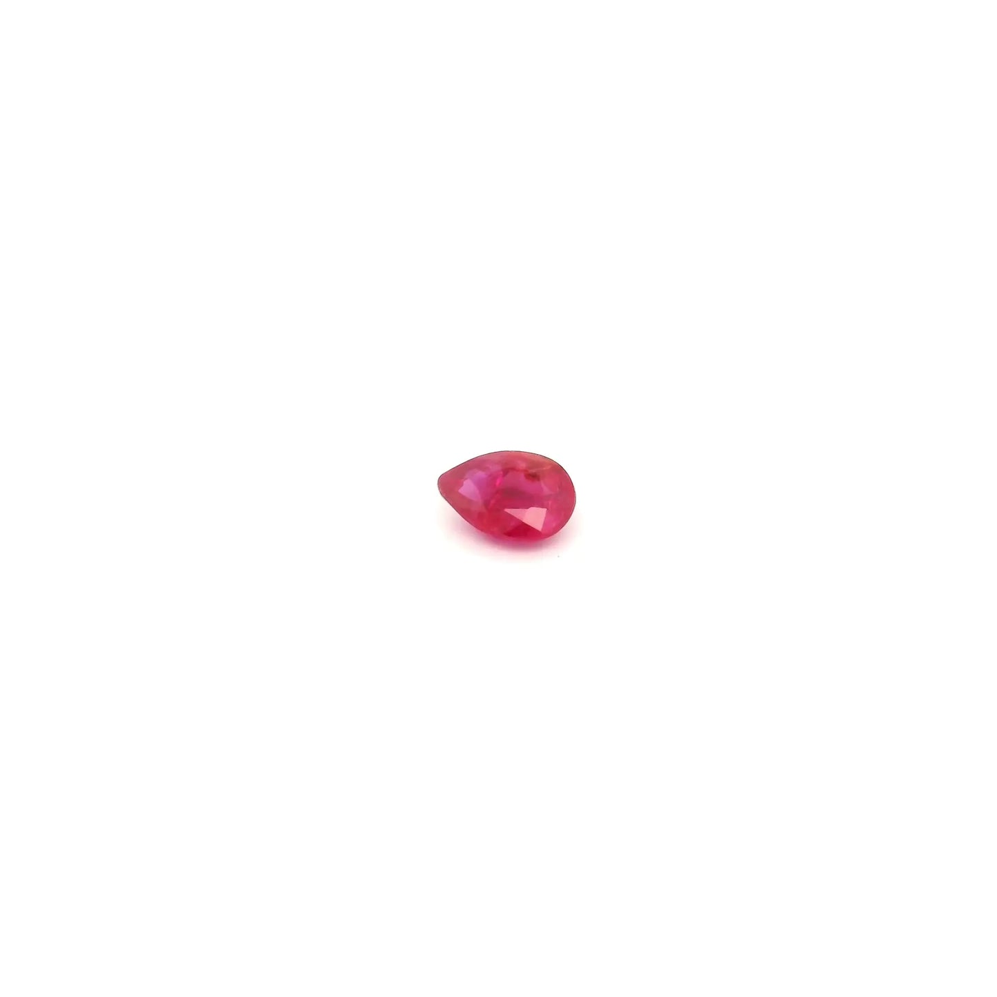 0.17ct Pear Natural Ruby (Colour Red, Clarity Slightly Included, Cut Faceted)