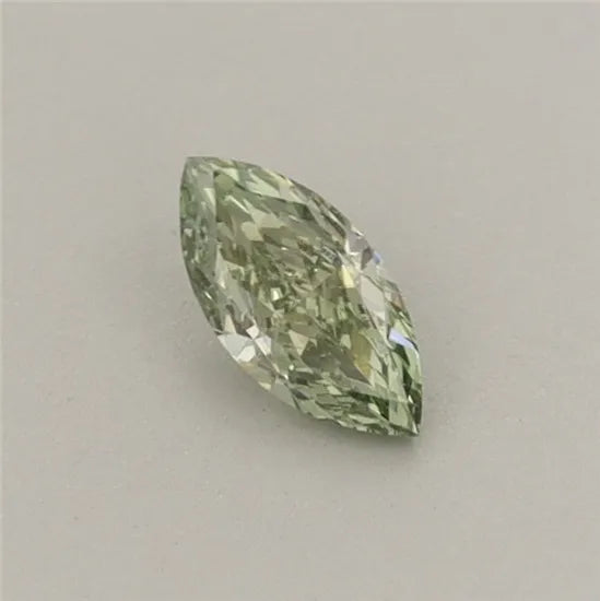0.21ct Marquise Lab Grown Diamond (Colour Fancy Vivid Green, Clarity VVS2, IGI Certified)
