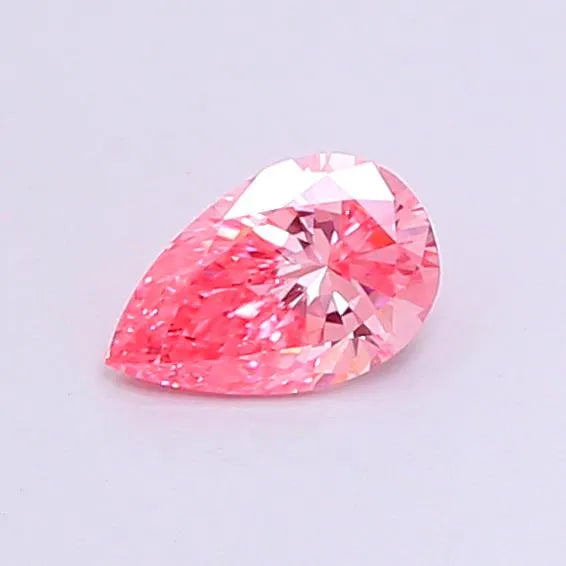 0.32ct Pear Lab Grown Diamond (Colour Fancy Vivid Pink, Clarity VVS2, IGI Certified)