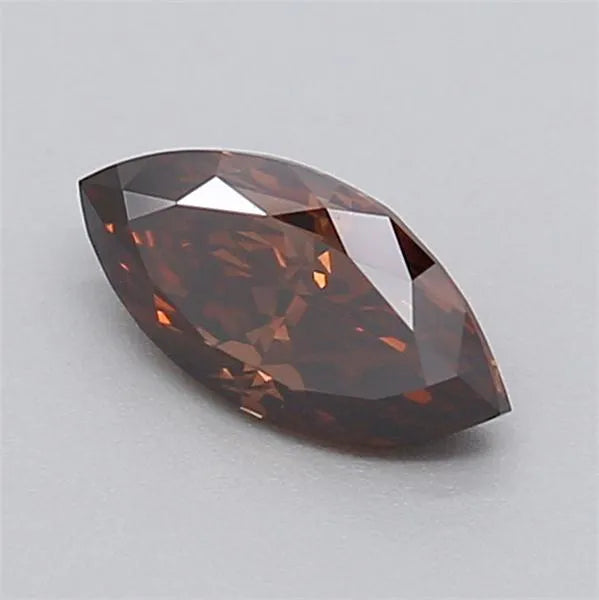 0.37ct Marquise Lab Grown Diamond (Colour Fancy Deep Brown, Clarity VVS2, IGI Certified)