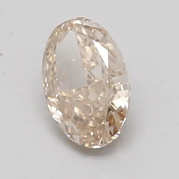 0.37ct Oval Lab Grown Diamond (Colour Very Light Brown, Clarity VVS2, IGI Certified)