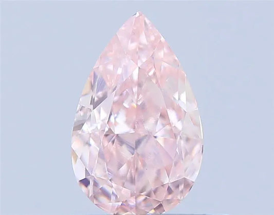 0.41ct Pear Lab Grown Diamond (Colour Fancy Pink, Clarity VVS2, IGI Certified)