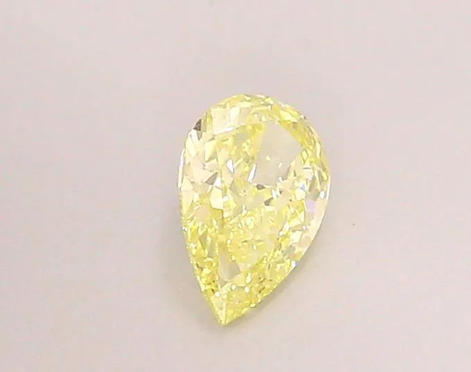 0.42ct Pear Lab Grown Diamond (Colour Fancy Light Yellow, Clarity VS2, IGI Certified)