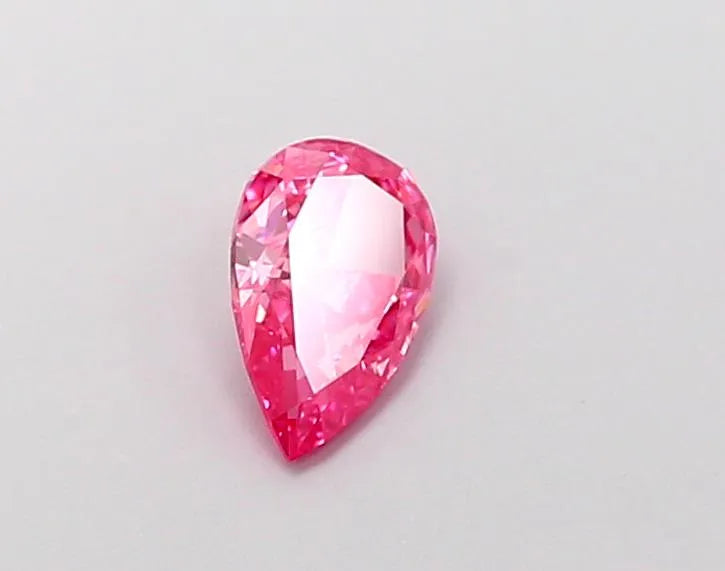 0.45ct Pear Lab Grown Diamond (Colour Fancy Vivid Pink, Clarity VVS2, IGI Certified)