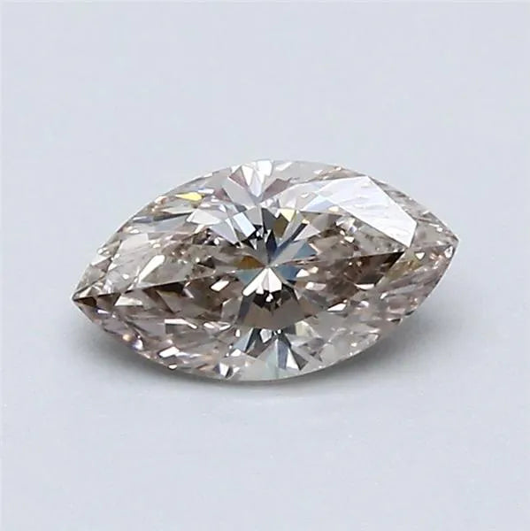 0.50ct Marquise Natural Diamond (Colour Fancy Light Pinkish Brown, Clarity SI2, GIA Certified)