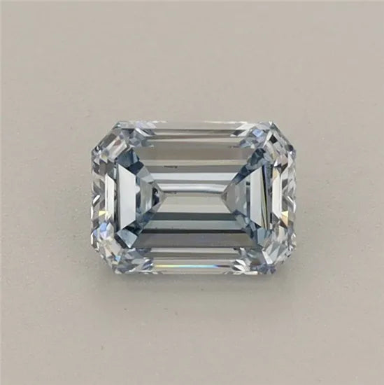 0.51ct Emerald Lab Grown Diamond (Colour Fancy Blue, Clarity VS1, IGI Certified)