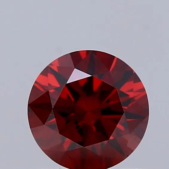 0.51ct Round Lab Grown Diamond (Colour Fancy Deep Orange, Clarity VVS2, Cut EX, IGI Certified)